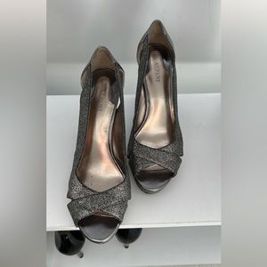 Alfani Dark Silver Sparkle Heels